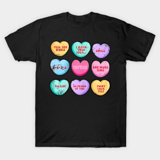 Conversation Hearts Funny Dance Teacher Happy Valentines Day T-Shirt